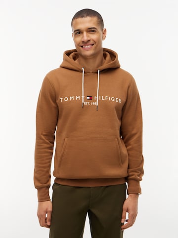 TOMMY HILFIGER - Ajuste regular Sudadera en marrón: frente