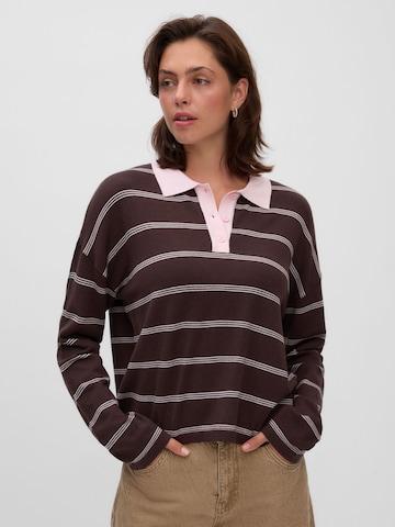 VERO MODA Pullover 'VMStjerni' i brun: forside