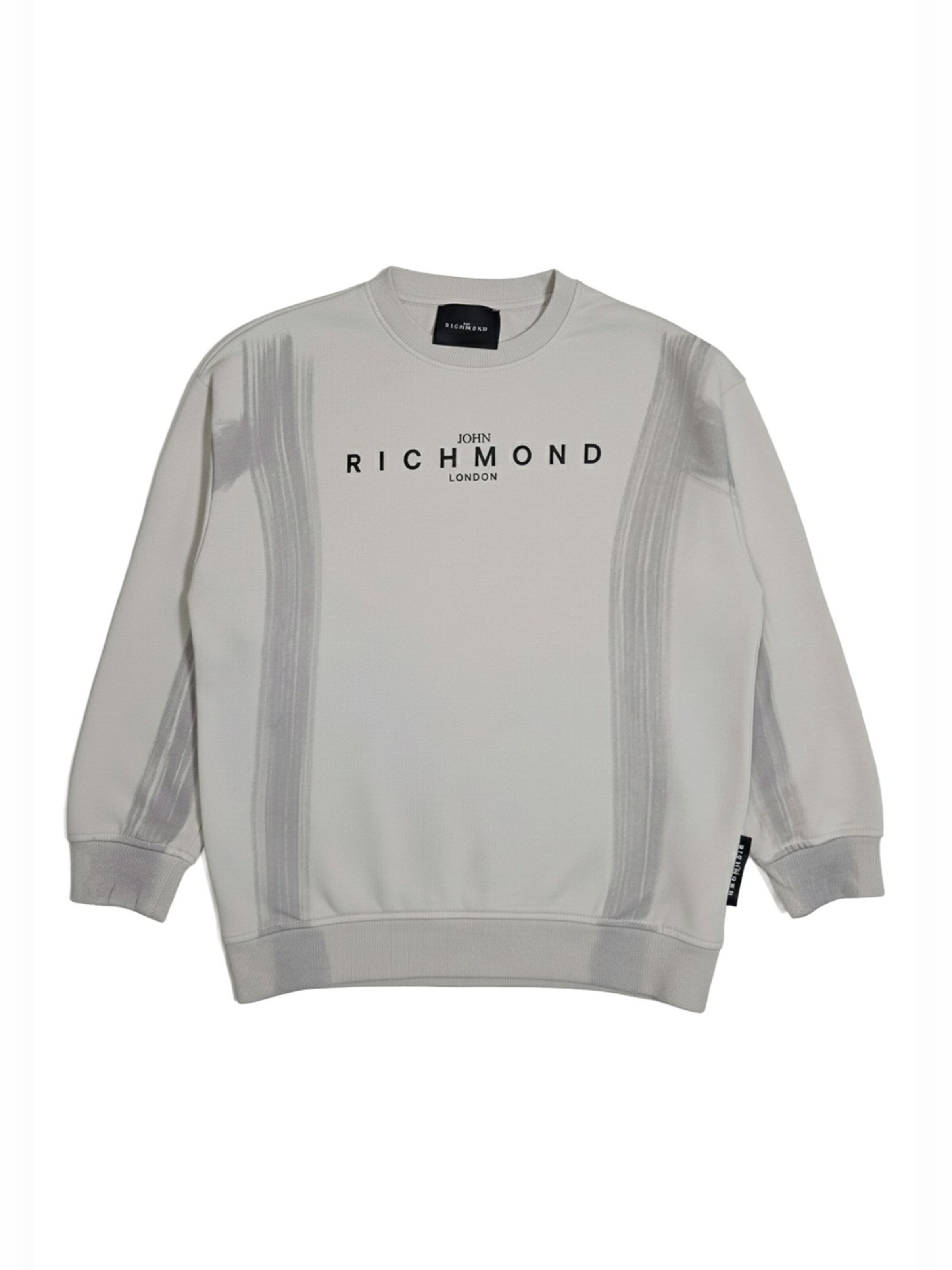 Felpa 'Felpa girocollo grigia per bambino' di John Richmond in grigio: frontale