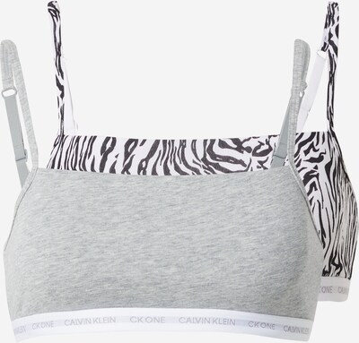 Calvin Klein Underwear BH 'Unlined' in grau / schwarz / weiß, Produktansicht
