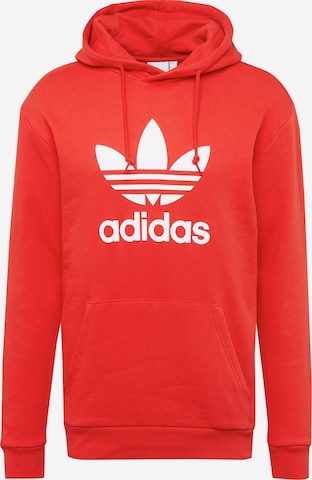 ADIDAS ORIGINALS Sweatshirt 'Adicolor Classics Trefoil' in Red: front