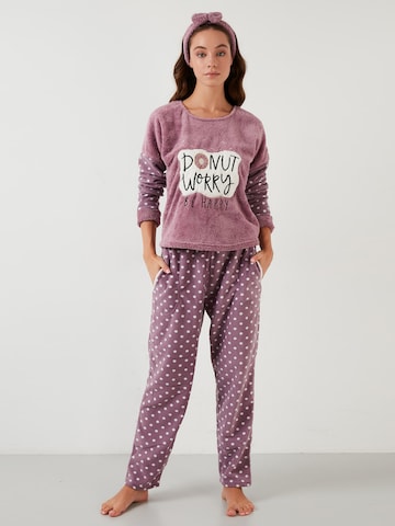 Pyjama 'Lela' LELA en violet : devant