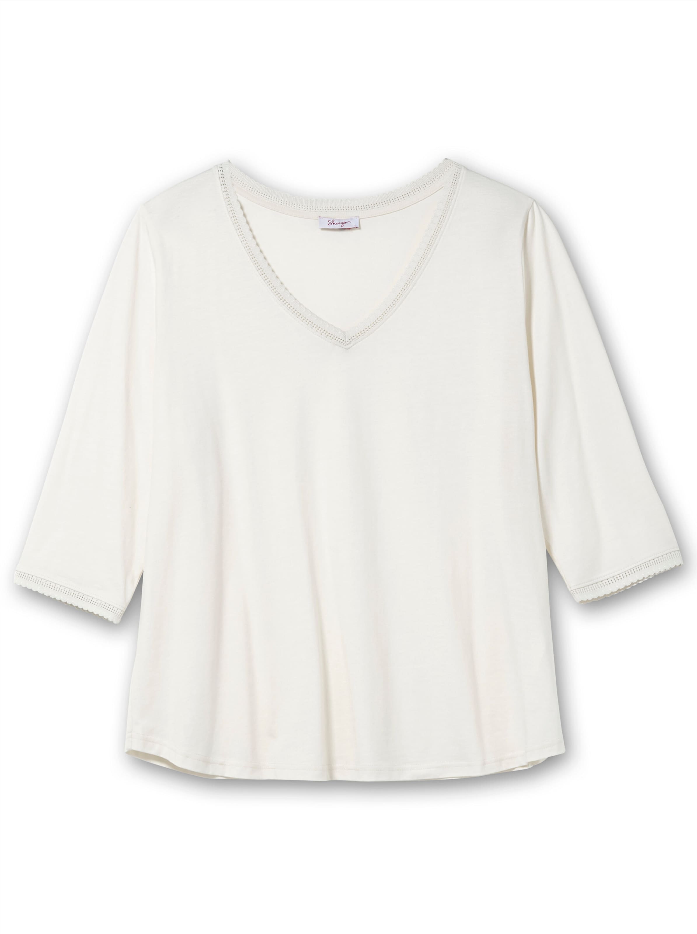 SHEEGO Μπλουζάκι σε λευκό: μπροστά