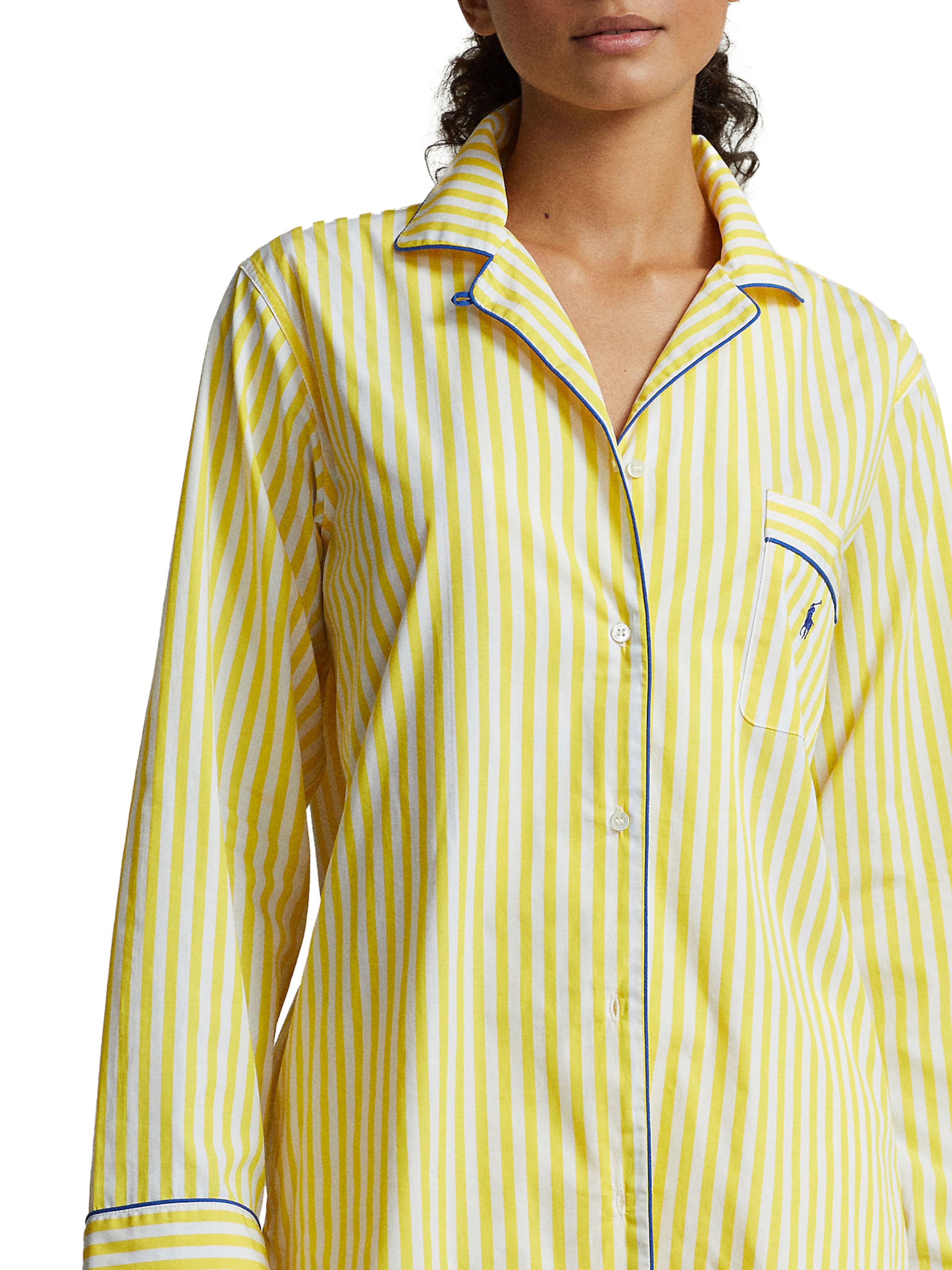 Pyjama ' Madison PJ Set - Shirting Stripes ' Polo Ralph Lauren en jaune