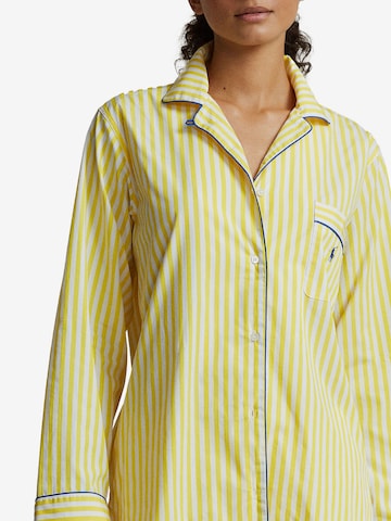 Polo Ralph Lauren Pyjama ' Madison PJ Set - Shirting Stripes ' in Gelb