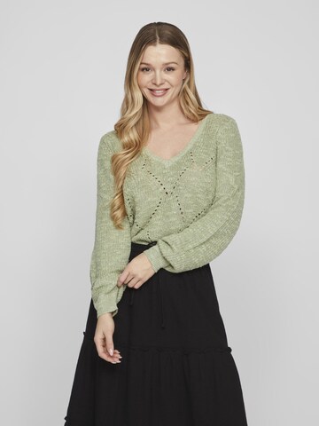 VILA Sweater 'Poca' in Green