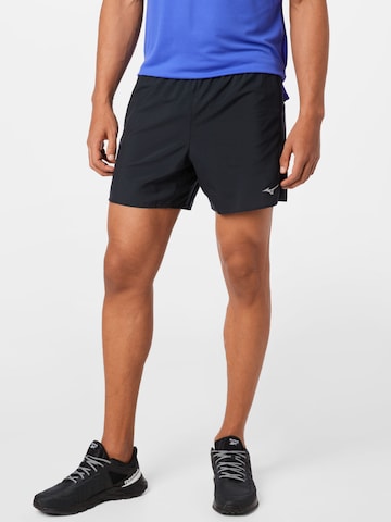 MIZUNO - Regular Calças de desporto em preto: frente