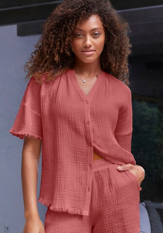 s.Oliver Pajama shirt in Red: front