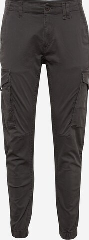 JACK & JONES Tapered Cargo Pants 'Paul Flake' in Grey: front