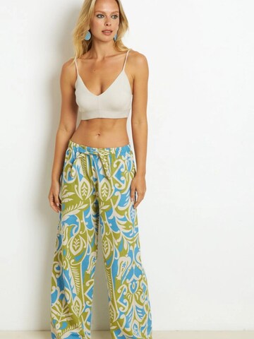 Cool & Sexy Wide Leg Housut värissä vihreä