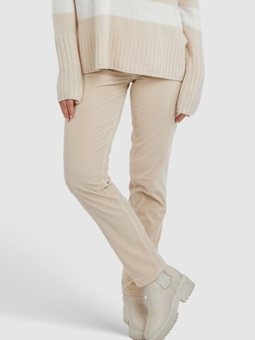 MARC AUREL Slim fit Pants in Beige: front