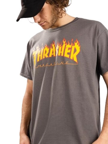 THRASHER Shirt 'FLAME' in Grau