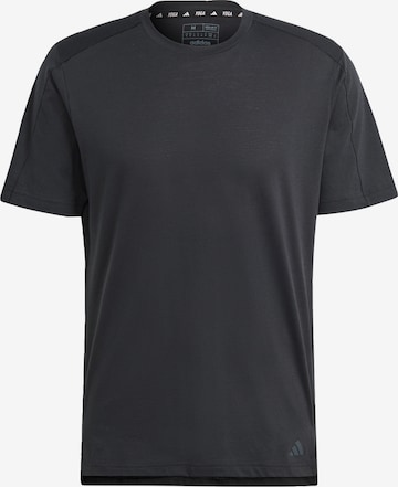 ADIDAS PERFORMANCE Функционална тениска в черно: отпред