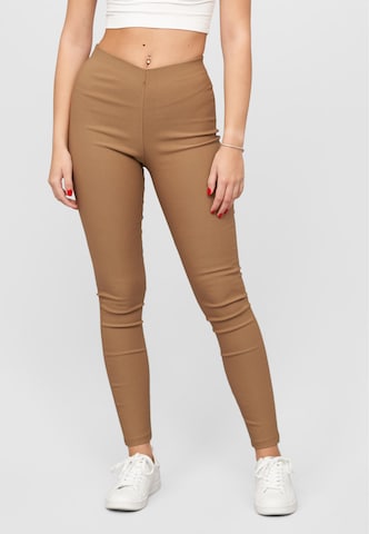 Cloud5ive Regular Leggings in Braun: Vorderseite