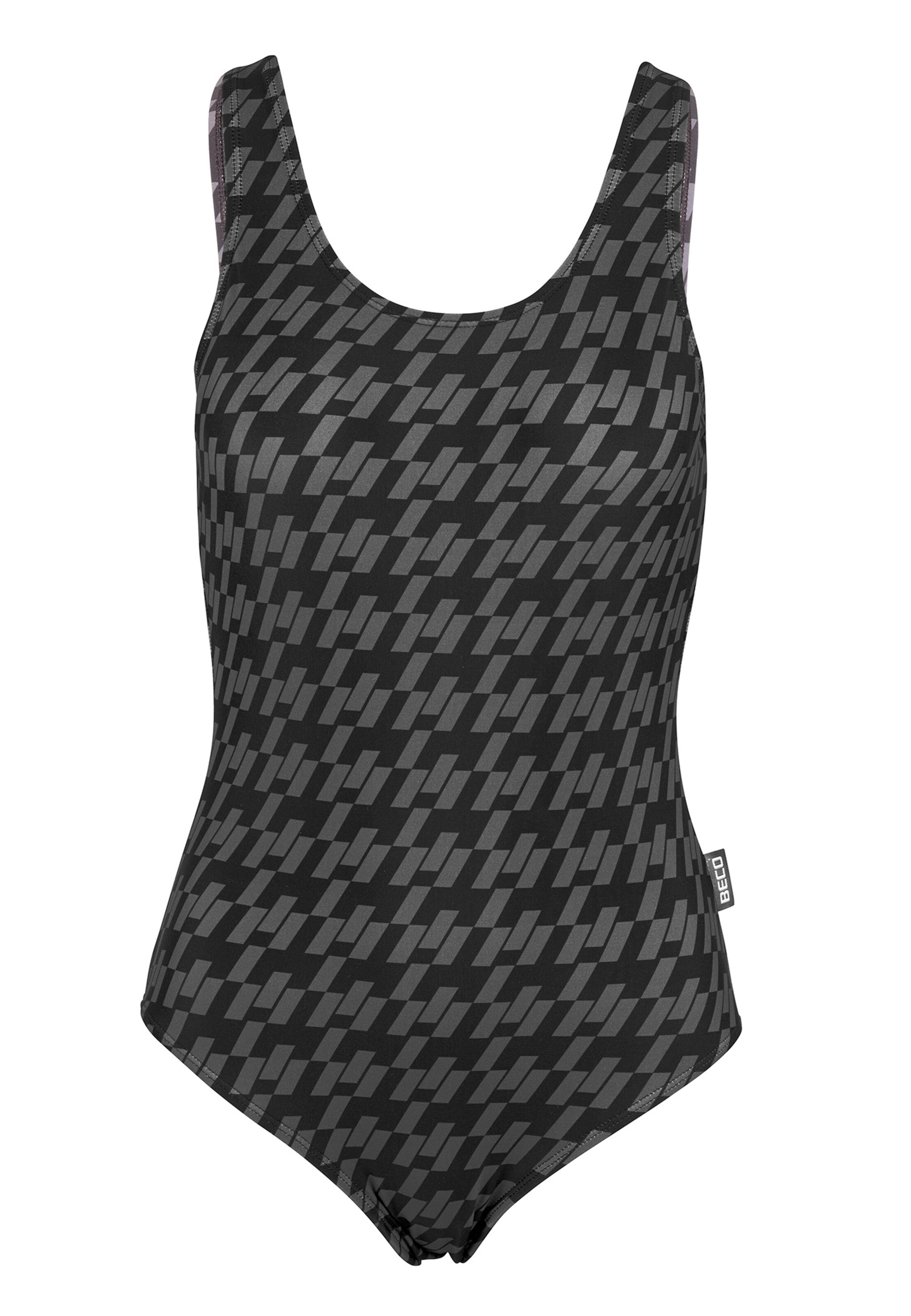 BECO the world of aquasports Bralette Swimsuit 'Pepita' in Black: front