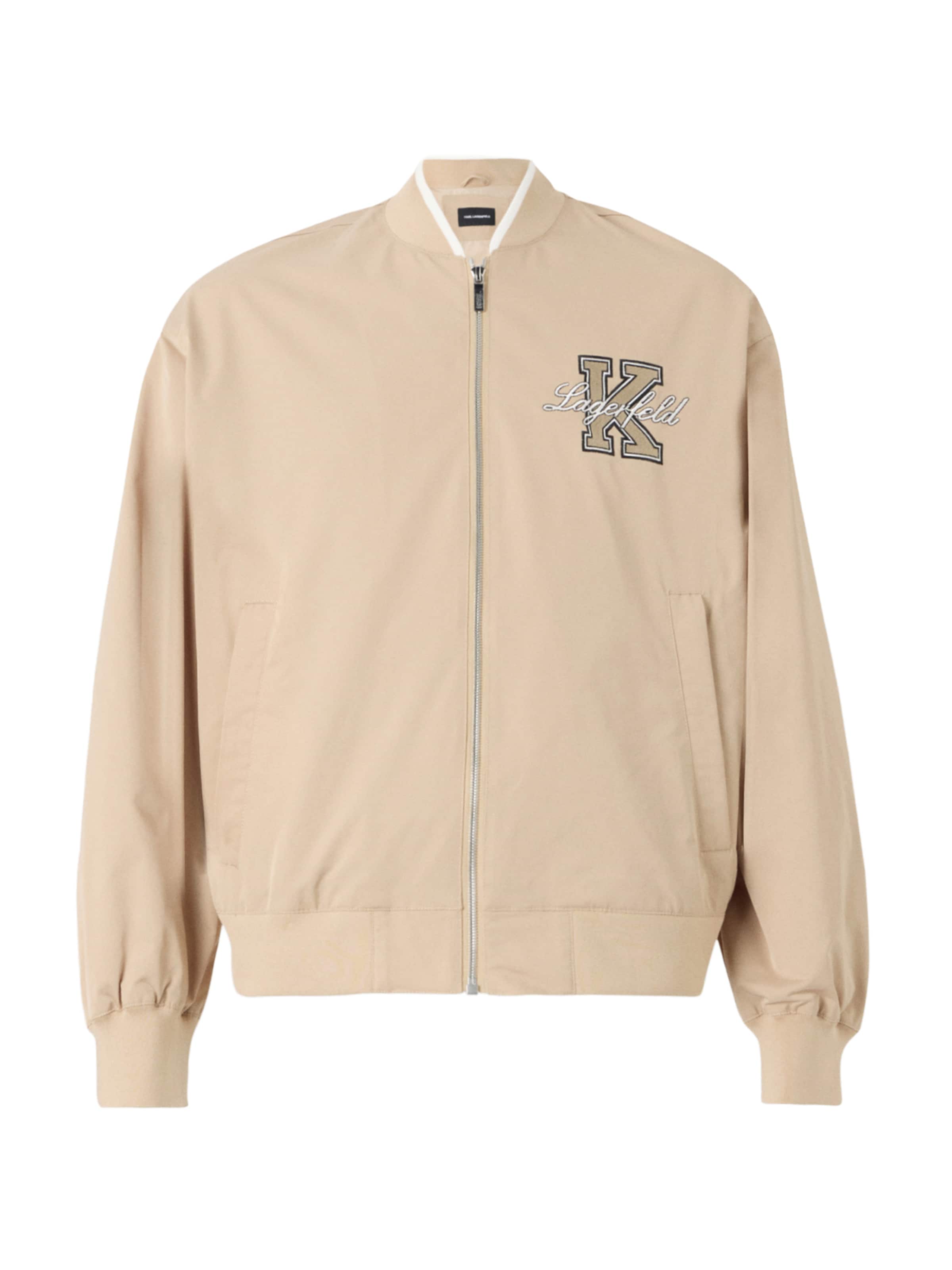 Karl Lagerfeld Between-season jacket in Beige: front