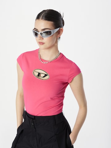 T-shirt 'ANGIE' DIESEL en rose : devant