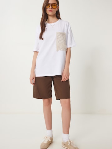 Happiness İstanbul Tričko - Biela