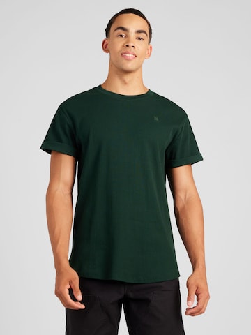 G-Star RAW Μπλουζάκι 'Lash' σε πράσινο: μπροστά