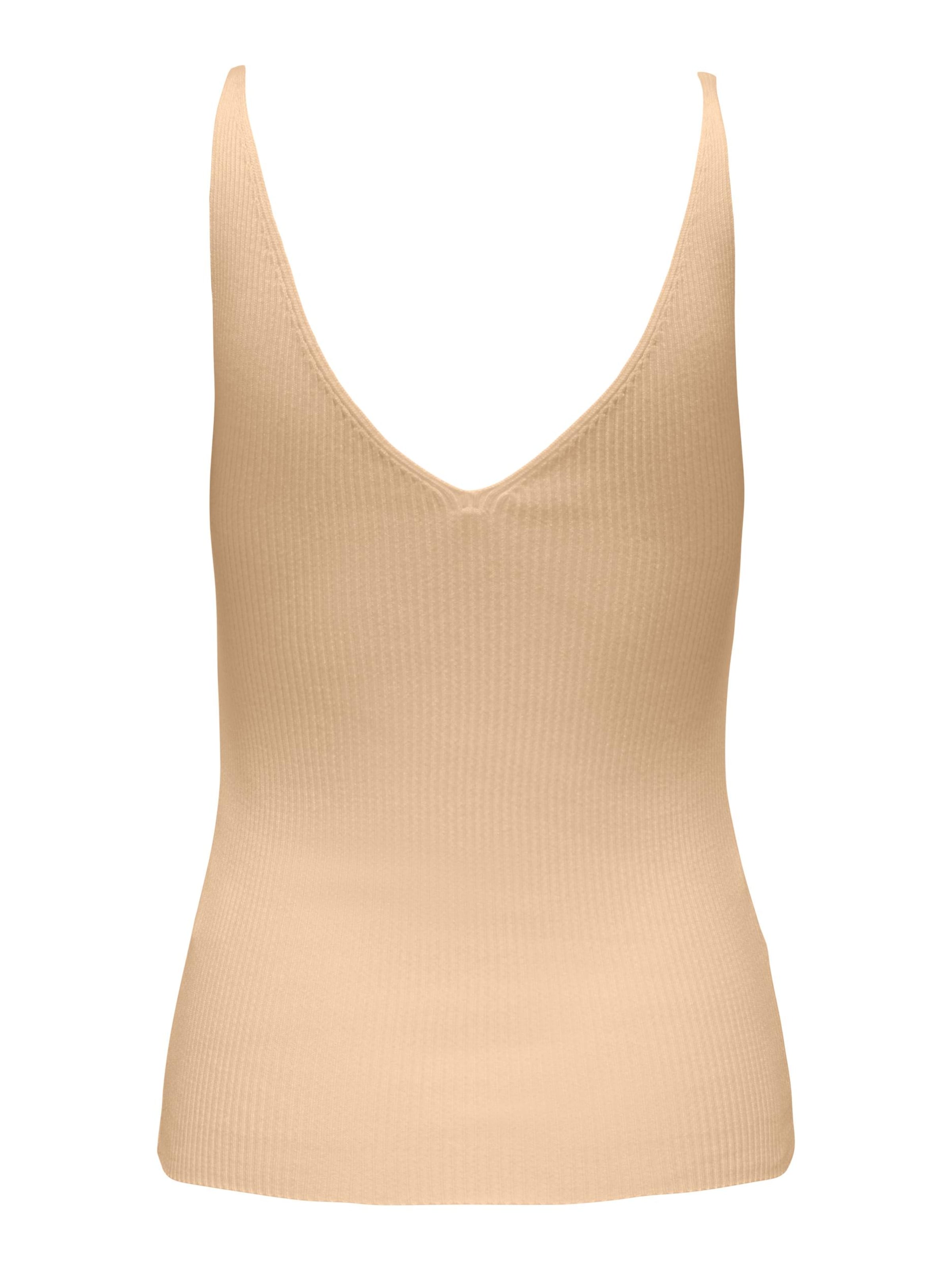ONLY Вязаный топ 'Ella' в Бежевый