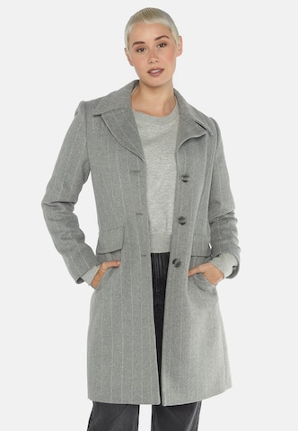 Fuchs Schmitt Between-Seasons Coat in Grey: front