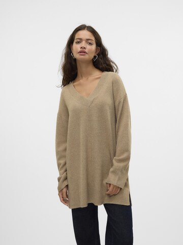 Pull-over 'ESTI' VERO MODA en marron : devant