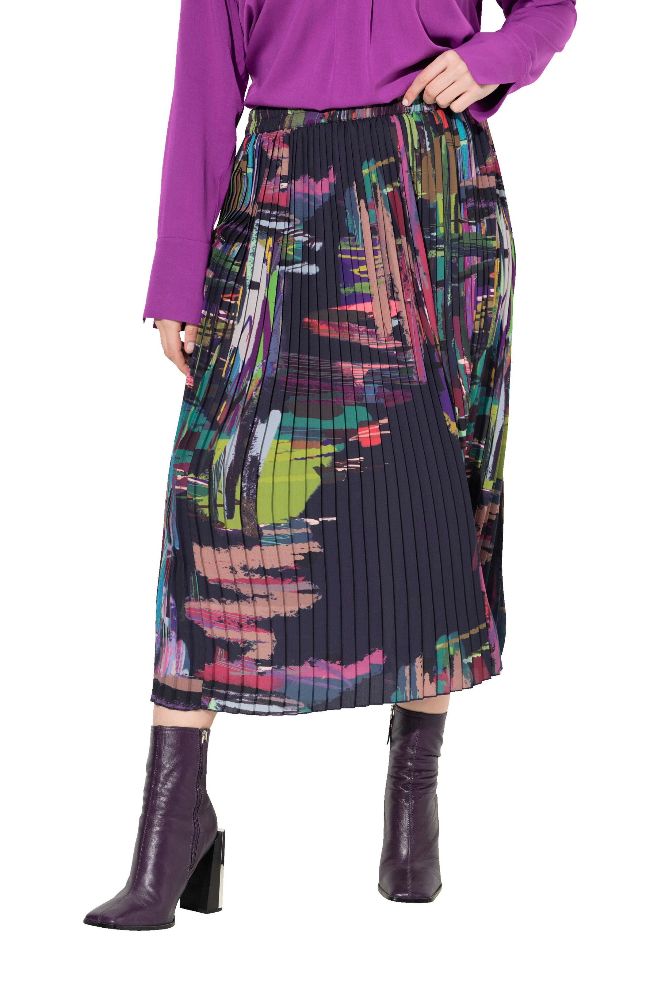 Ulla Popken Rock in Mischfarben: Vorderseite