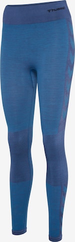 Hummel Skinny Workout Pants in Blue