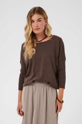 SAINT TROPEZ Pullover 'SZMila' in Beige: Vorderseite