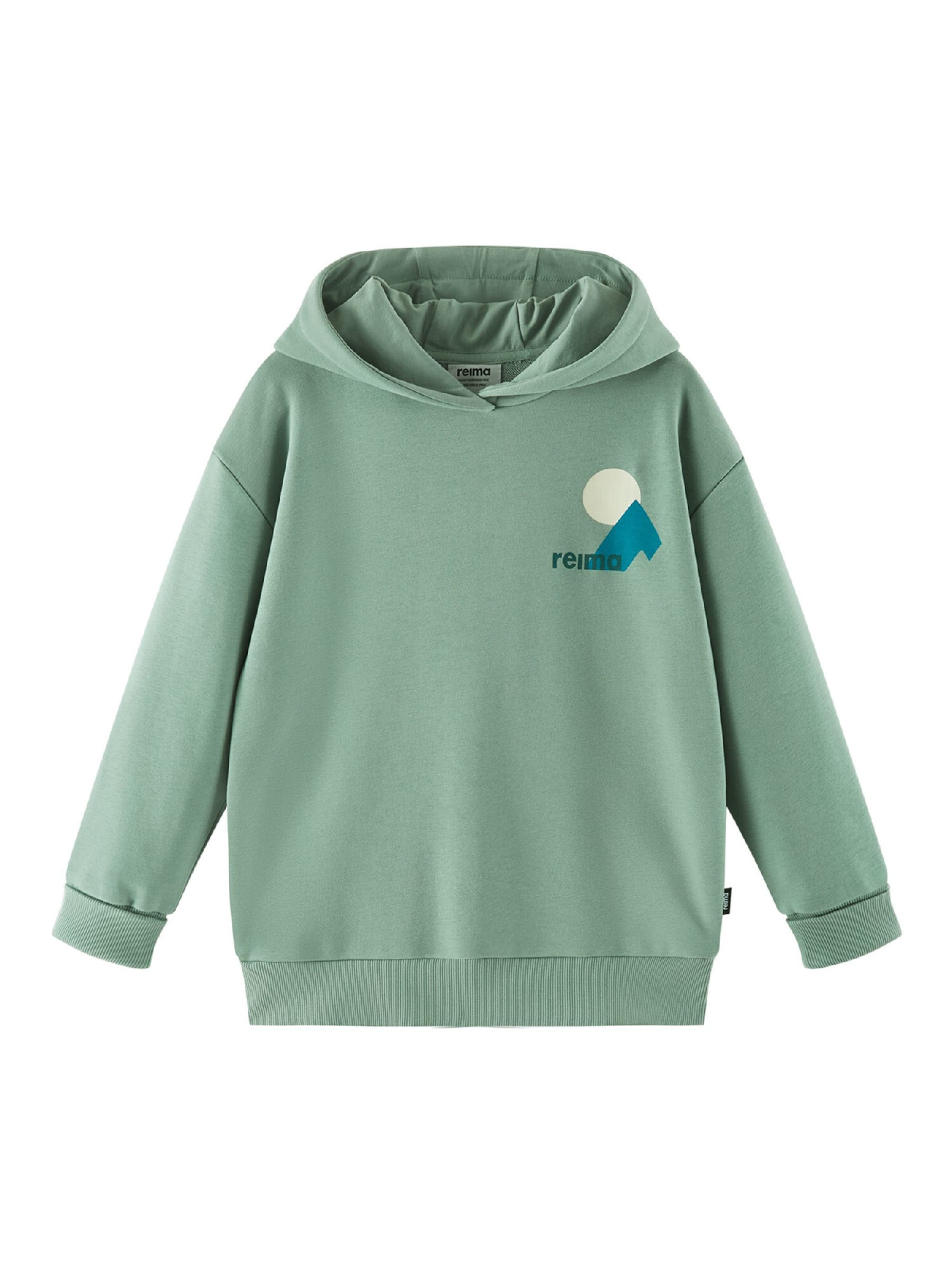 Reima Sweatshirt ' Huppis ' in Green: front