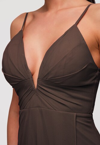 Robe de soirée Ombre en marron
