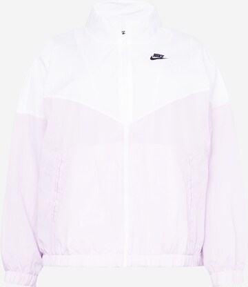 Nike Sportswear Αθλητικό μπουφάν σε λευκό: μπροστά