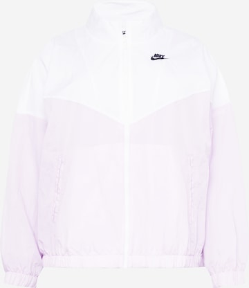 Nike Sportswear Sportjas in Wit: voorkant