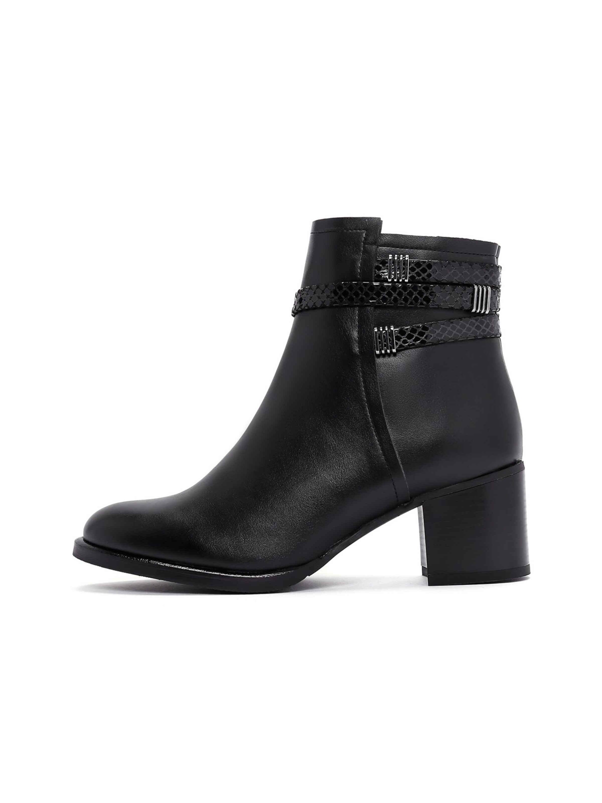 Derimod Enkellaarsje in Zwart: voorkant