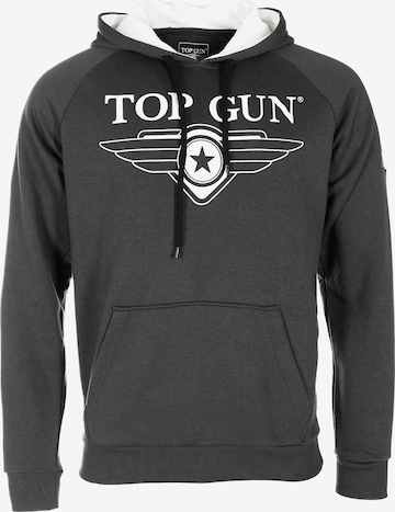TOP GUN Pullover 'Defender' in Grau: Vorderseite