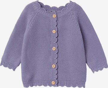 NAME IT Knit Cardigan in Purple: front