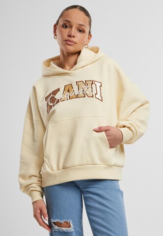Karl Kani Sweatshirt 'Serif Originator' in Weiß: Vorderseite