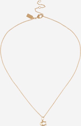 COACH Necklace in Gold: front