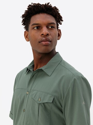 VAUDE Regular fit Athletic button up shirt 'Rosemoor II' in Green