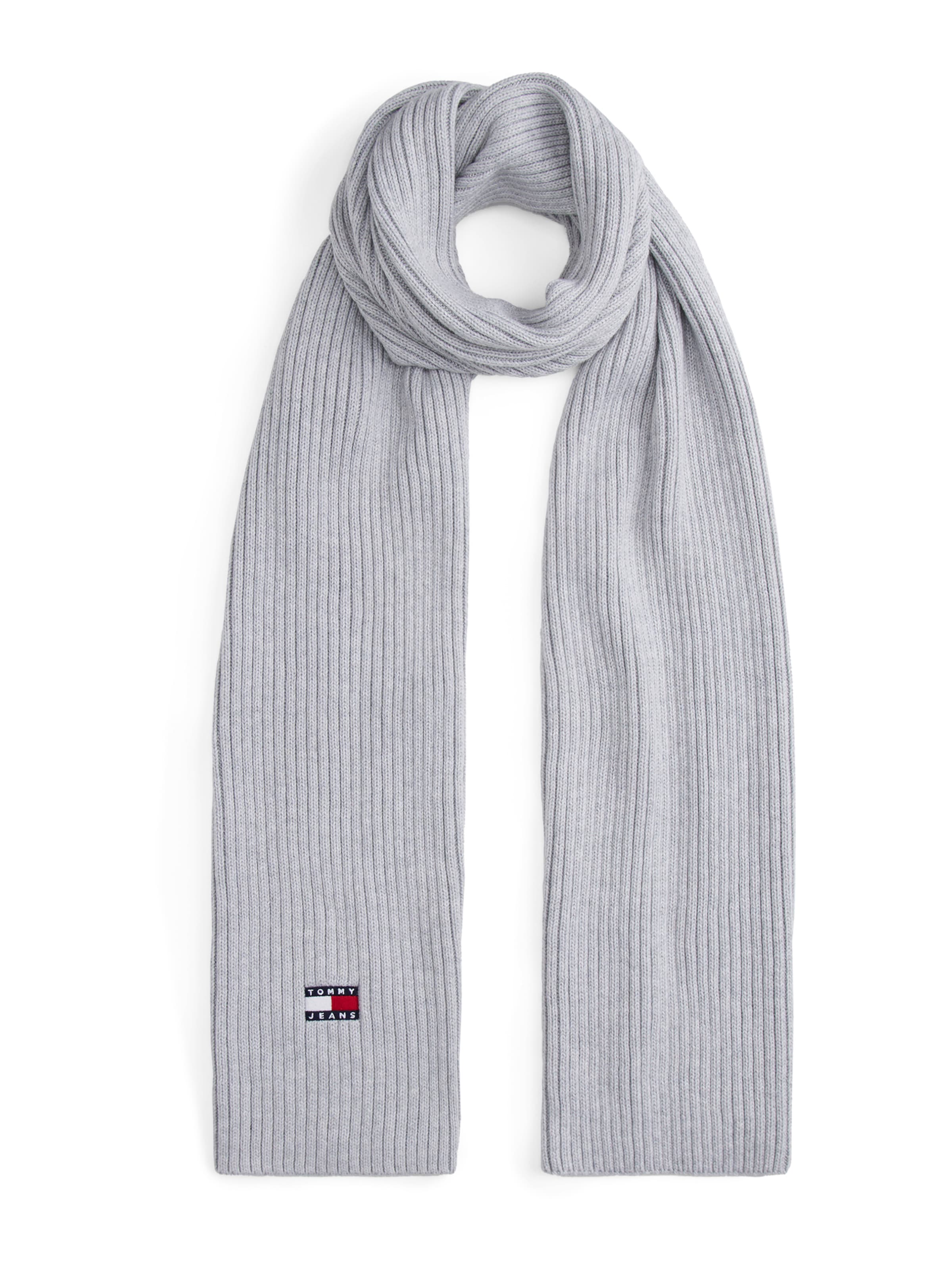 Tommy Jeans Scarf 'Heritage' in Grey: front