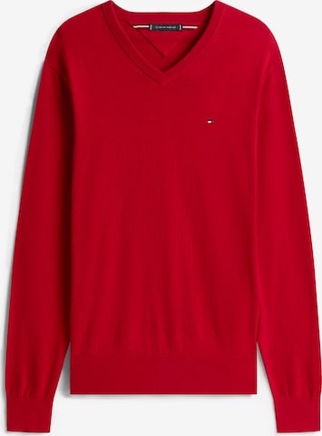 Pull-over 'ESSENTIAL' TOMMY HILFIGER en rouge : devant