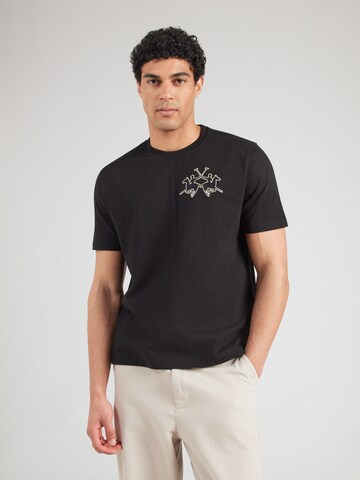 La Martina - Camiseta en negro: frente