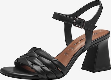 TAMARIS Sandals in Black: front