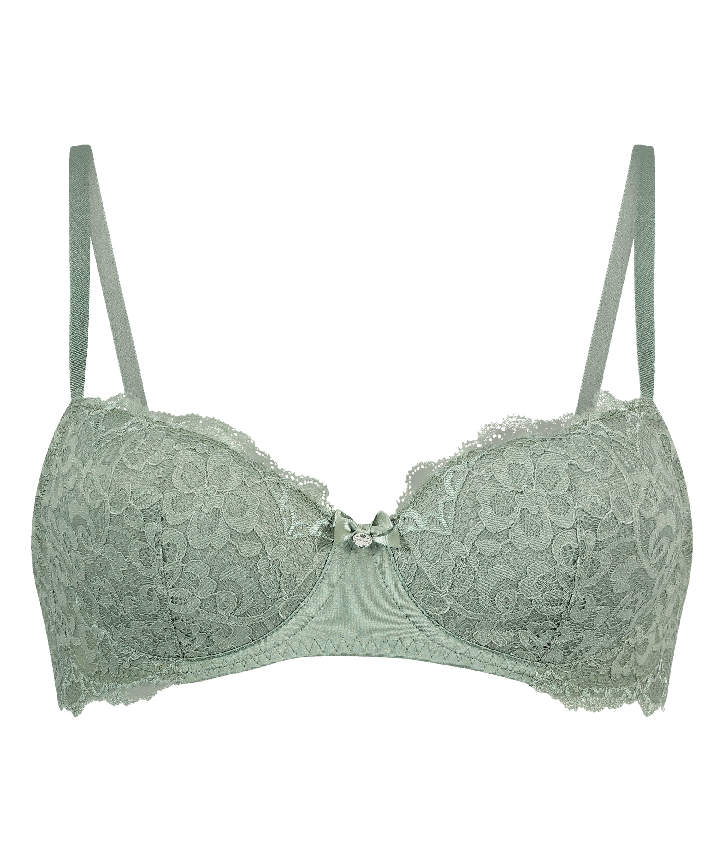 Hunkemöller Balkonetka Biustonosz 'Marine' w kolorze zielony: przód