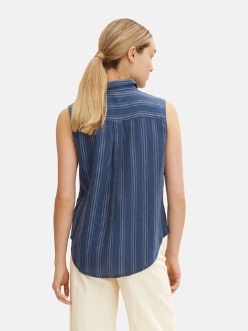 TOM TAILOR Bluse in Blau