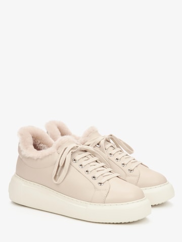 Estro Snowboots '063-15' i beige: forside