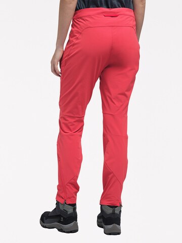 Haglöfs Slim fit Outdoor Pants 'Lizard' in Pink