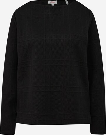 s.Oliver Sweatshirt in Black: front