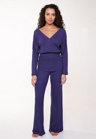 LingaDore Pyjama in Blauw: voorkant