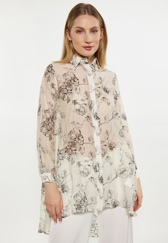 DreiMaster Klassik Blouse in Wit: voorkant